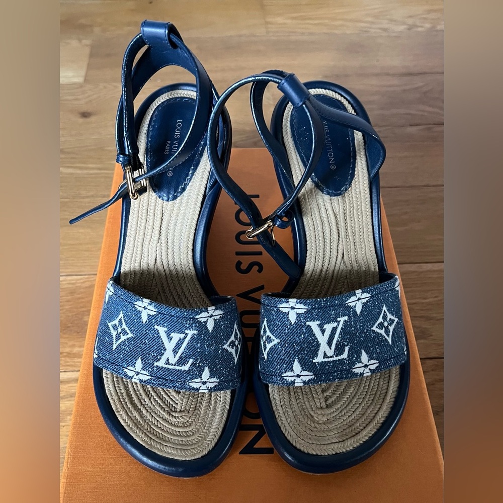 Louis Vuitton Blue Sandals